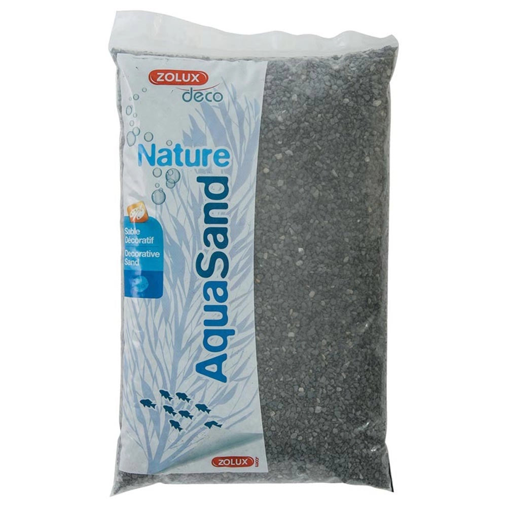 Zolux Aquasand Black Basalt 1-4mm 5kg - ghiahietto nero di origine vulcanica per acqua dolce