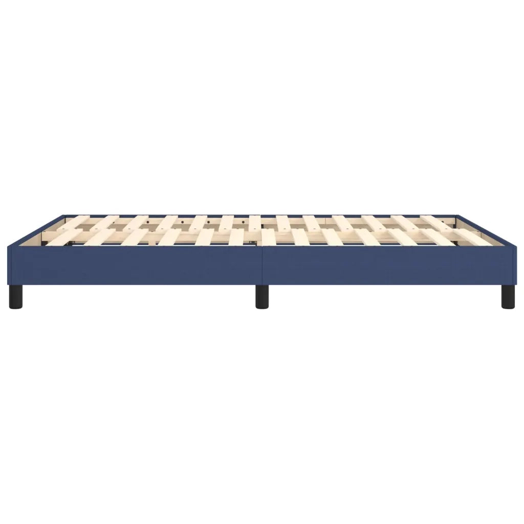 Struttura Letto a Rete a Molle-Giroletto Blu 140x190 cm in Tessuto 545734