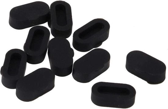 Set di protezioni silicone per Garmin Fenix5 5S 5X S60 - Protezione facile da applicare - Caricabatterie - 10 pezzi/set - nero.