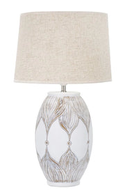 LAMPADA DA TAVOLO RESINA OVALE ATENE CM Ø 38X67