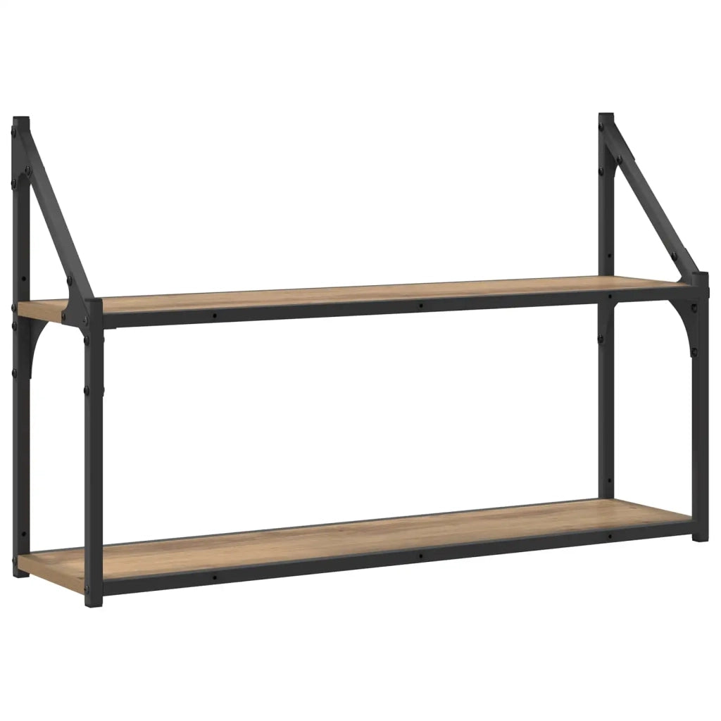 Scaffale da parete A parete Rovere artigianale 80 x 21 x 51 cm 8010899