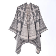 Nuovo scialle/sciarpa con stampa leopardata, scialle double-face in cashmere