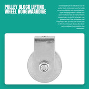 Pulley 0,3 Ton con Hefgewicht - Katrol con Rotazione - Blocco di Alta Qualità - Duraturo e Affidabile - Facile da Mantenere - Alta Efficienza