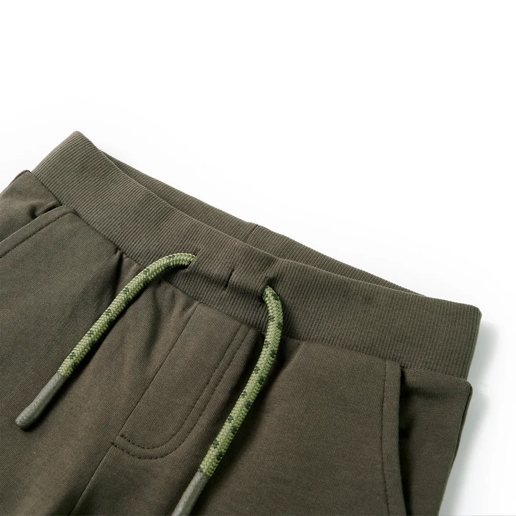Pantaloncini per Bambini con Coulisse Cachi Scuro 128 CFW4393796