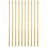 Canne in vero legno di bambu alte 210 cm con diametro di 2,8 cm - Set da 10