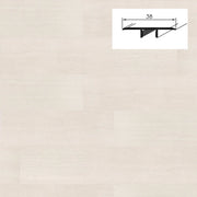 Barra da 90cm di PROFILO GIUNTO in Alluminio Gamma Laminati - Piatto o a discesa (base+coperchio) - LODOS - PIATTO