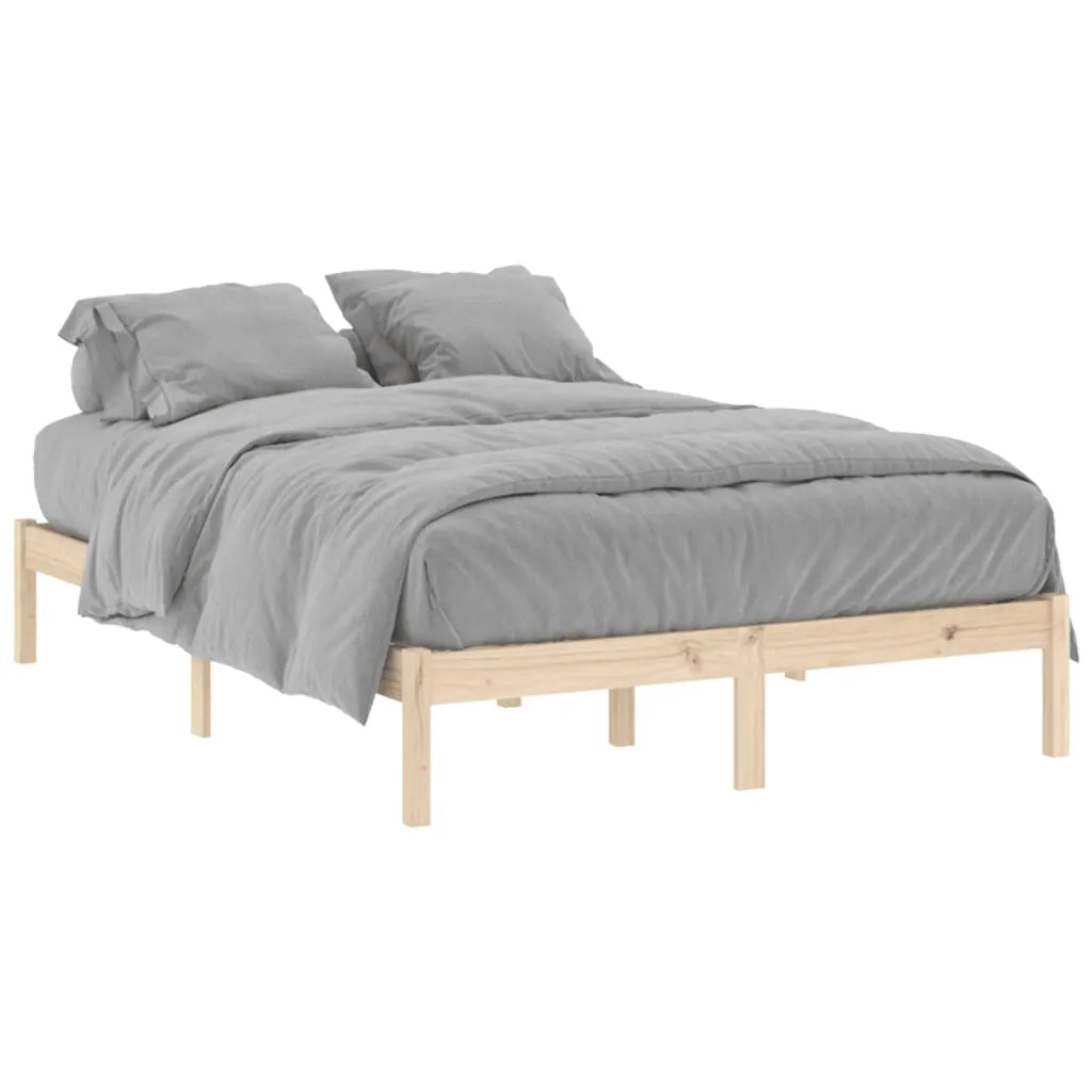 Giroletto senza Materasso-Struttura Letto 135x190 cm in Legno di Pino Full