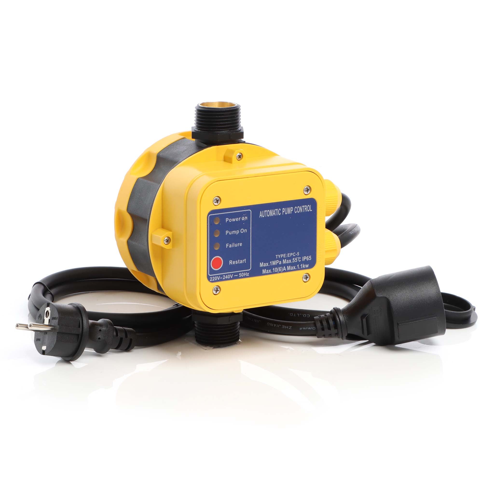 Pressostato EPC-5 230V con 2 cavi per pompa autoclave elettropompa domestica monofase