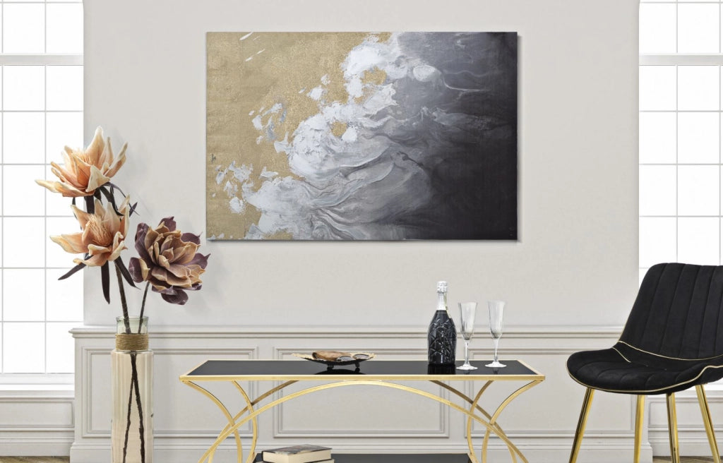 Dipinto Astratto su Tela Elegante 120x80 cm