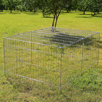 Recinto per piccoli animali 122 x 95 x 58 cm con telo parasole recinzione per conigli e lepri