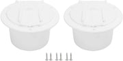 Doppio pacchetto di copritori di cavo elettrico - 30 Amp - Bianco - Protezione - Adatto per RV