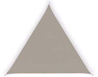 Tenda a Vela Ombreggiante Triangolare 3,6x3,6x3,6m in Poliestere Tortora