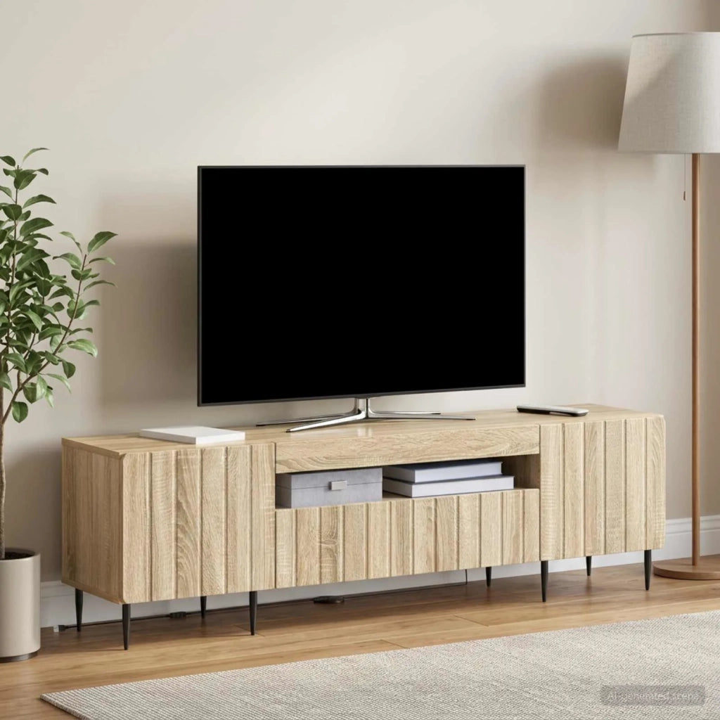 Mobile TV LED Rovere Sonoma Legno ingegnerizzato 896467