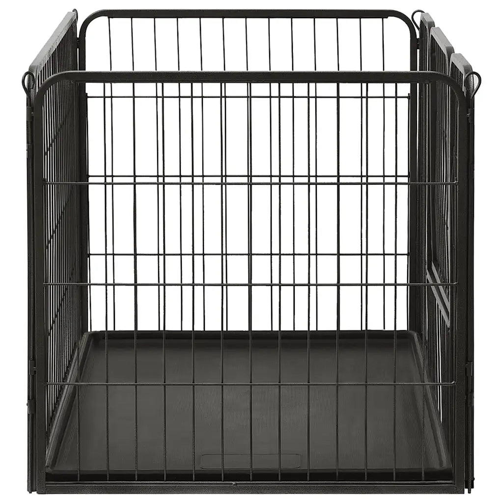 Box per Cuccioli in Acciaio 91,5x59x61 cm cod mxl 69336
