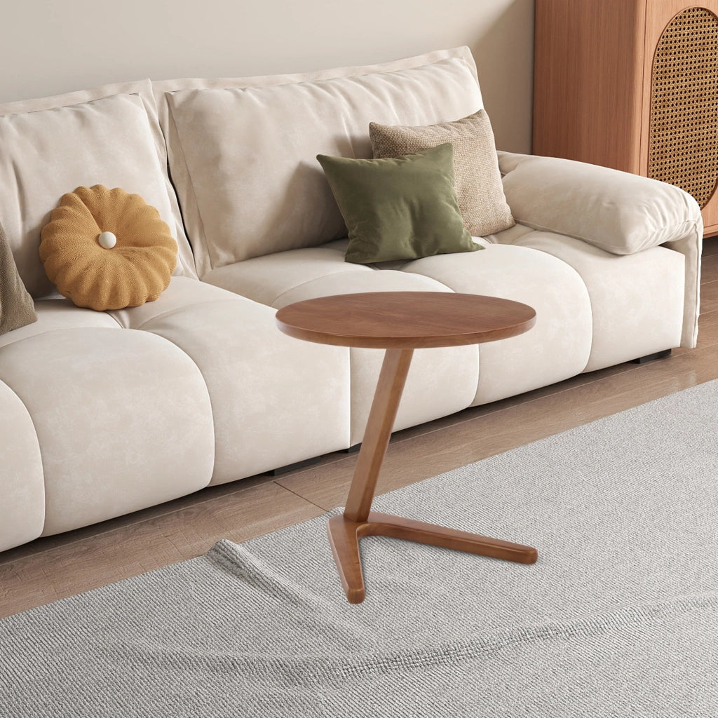 Tavolino Rotondo in Legno Massello per Salotto ¨C MINIMAL ¨C Design Moderno