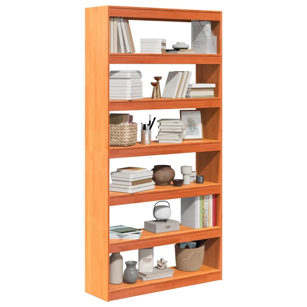 Libreria/Divisorio 100x30x199,5 cm in Legno Massello di Pino 844136