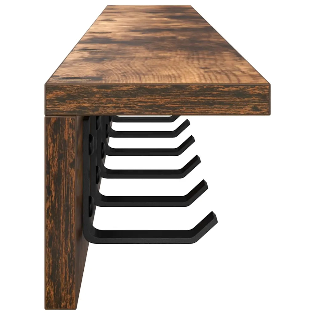 Appendiabiti a muro Rovere fum¨¦ 100 x 10,5 x 10,5 cm CFW2578033