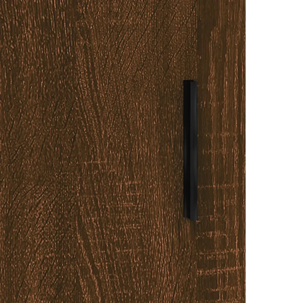 Credenza Rovere Marrone 34,5x34x90 cm in Legno Multistrato 830467