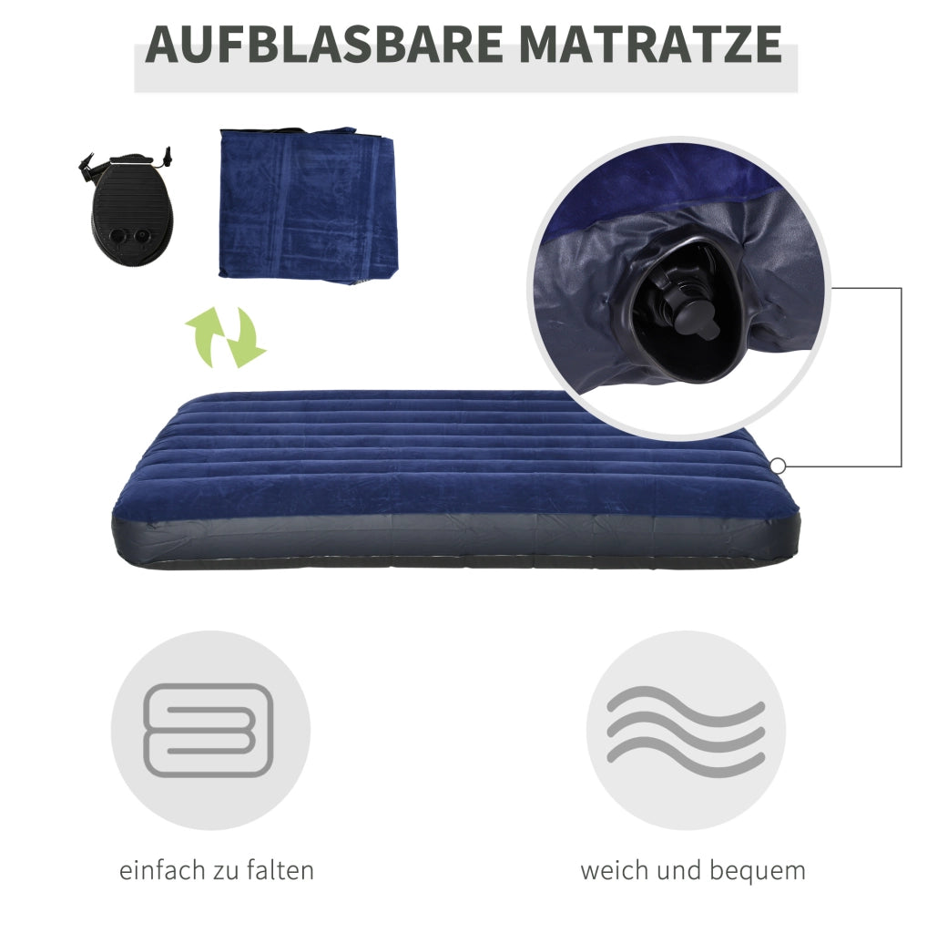 Set da campeggio rialzato per 2 persone con tenda, materasso e pompa