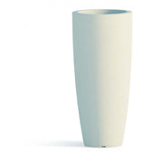 Vaso alto moderno di design Ø40 H90 in polimero bianco resistente per interno ed esterno - Made in Italy - Monacis