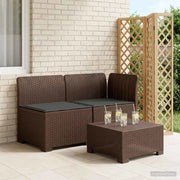 Divano da Giardino a 2 Posti con Cuscini Aspetto Rattan PP 8011929