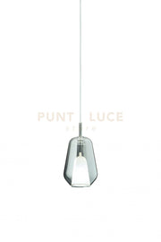 VETRO THELMA 1 FUME' D.19CM H.35CM 1 LUCE ATTACCO E27 BASE D'ATTACCO ACQUISTABILE SEPARATAMENTE