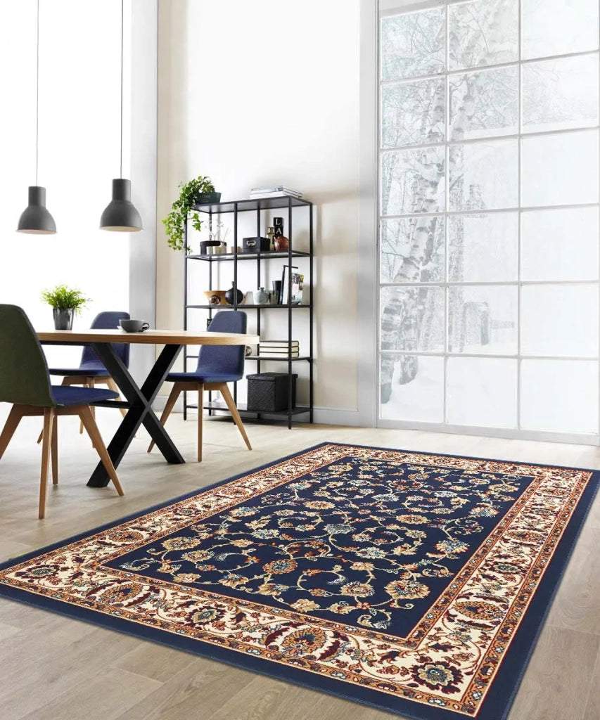Tappeto ROYAL SHIRAZ 2079 BLU cm.280x380 arredo casa disegno moderno geometrico arredo casa