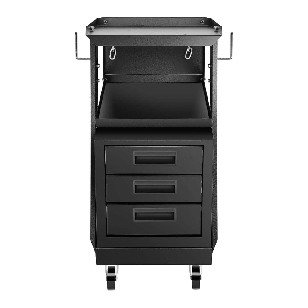 Carrello per saldatura a 3 scomparti 75 kg nero 14_0006824