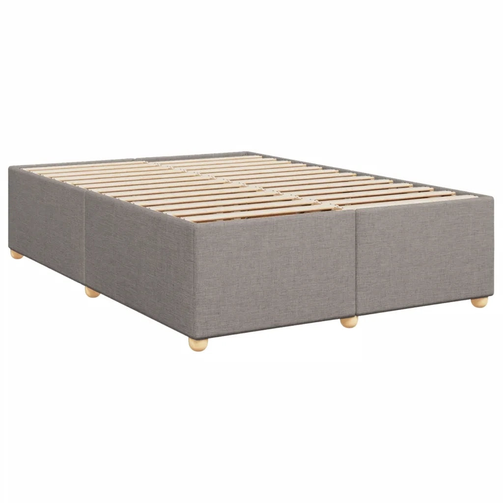 Giroletto a Molle con Materasso Tortora 140x190 cm in Tessuto 3291279