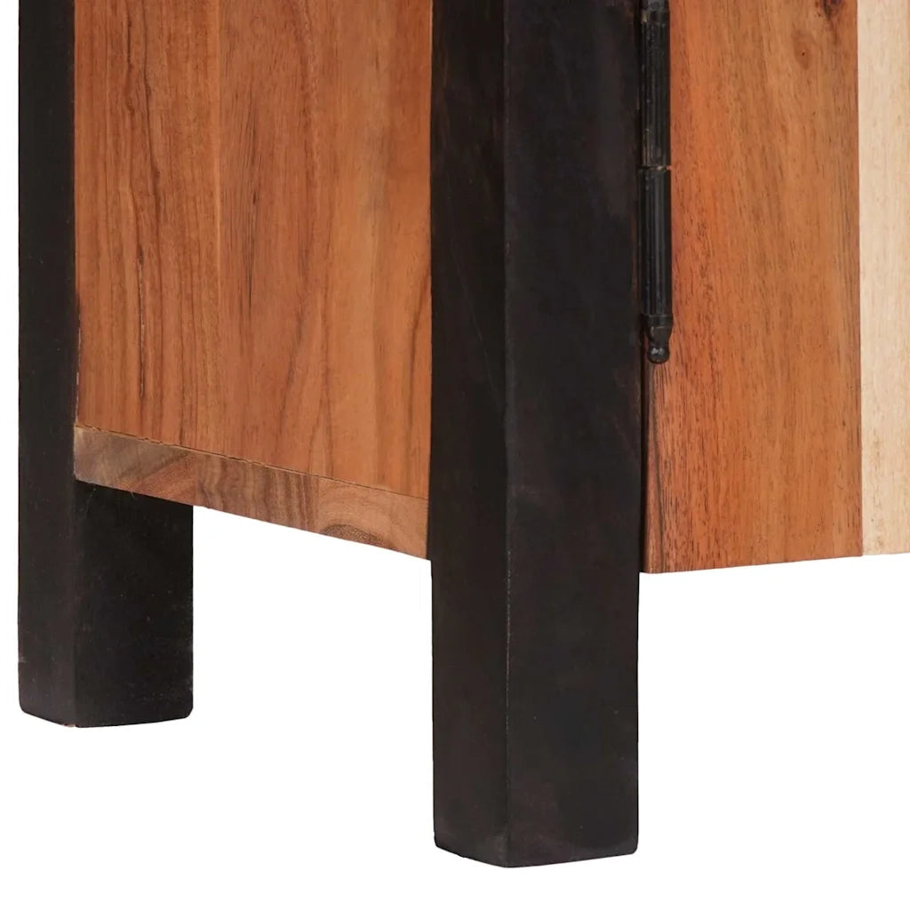 Credenza Marrone 70 x 30 x 75 cm Legno di Acacia Massello 4104005