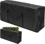 Tas di stivellaggio per cuscini in tessuto Oxford 210D, impermeabile, con maniglia, per cuscini da giardino, 173 x 76 x 51 cm, nero.