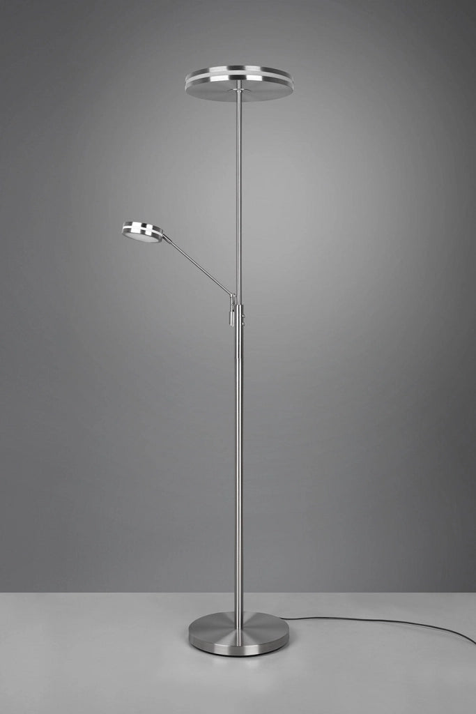 Piantana da Interno a LED SMD in Metallo Nickel Opaco