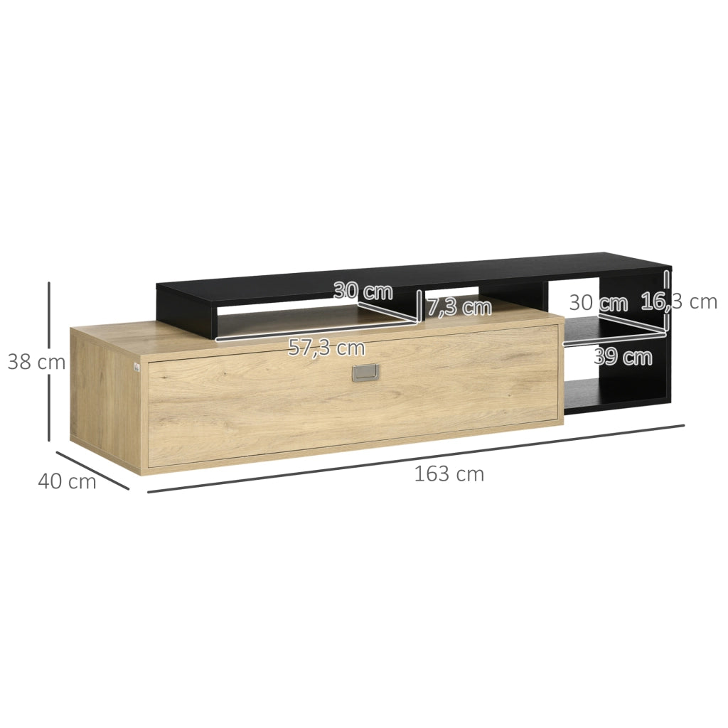 Mobile TV con ripiano amovibile per schermi fino a 65 pollici ¨C Minimal ¨C Bianco