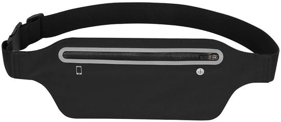 Cintura da jogging - Cinturino da corsa regolabile - Cintura fitness per uomo e donna - Con foro per auricolare e striscia riflettente - Fitness jogging - Cintura da passeggio - Portamonete per viaggio Cintura da regalo Accessori - 33x12cm