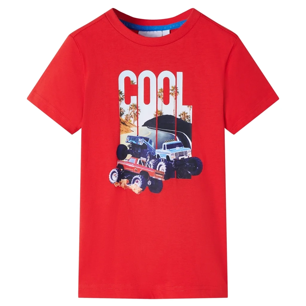 Maglietta per Bambini Auto Rossa 104 12540
