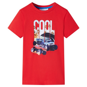 Maglietta per Bambini Auto Rossa 104 12540