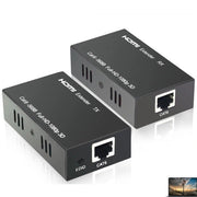Trade Shop - Hdmi Extender Ethernet Cavo Di Rete Lan Over Cat6 60 Metri Hdmi 3d Fullhd 1080p -