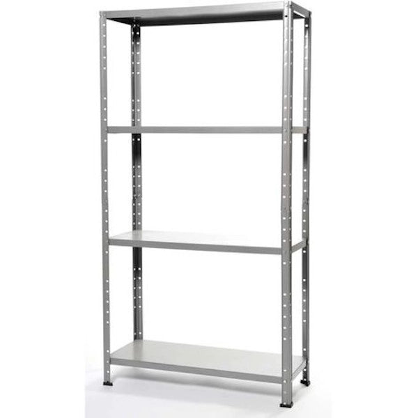 Kit scaffale 4 ripiani 75x30x136cm