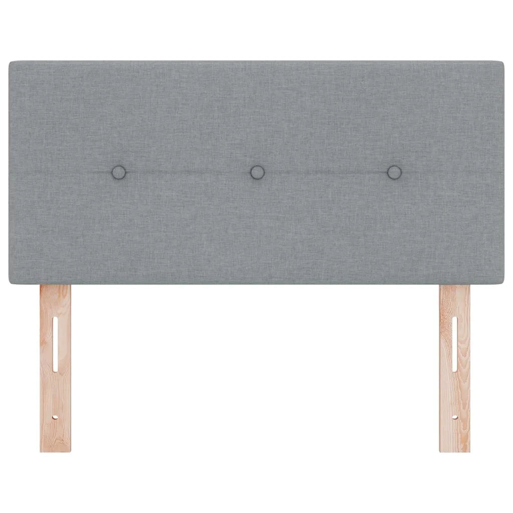 Testiera con testiera Grigio chiaro 80 cm Pelle Sintetica 42007111