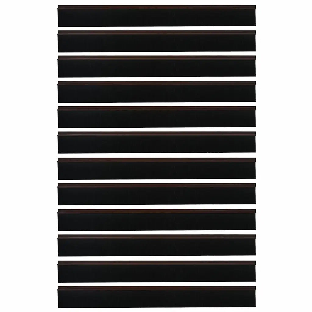 Spazzole per porte autoadesive 12 pcs Marrone 100 cm