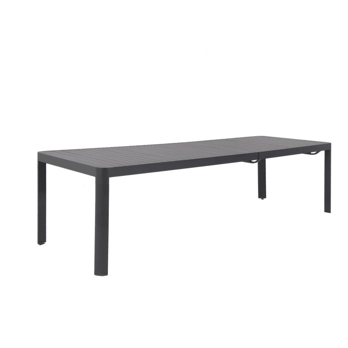 Tavolo da giardino allungabile in alluminio 8-10 posti, antracite