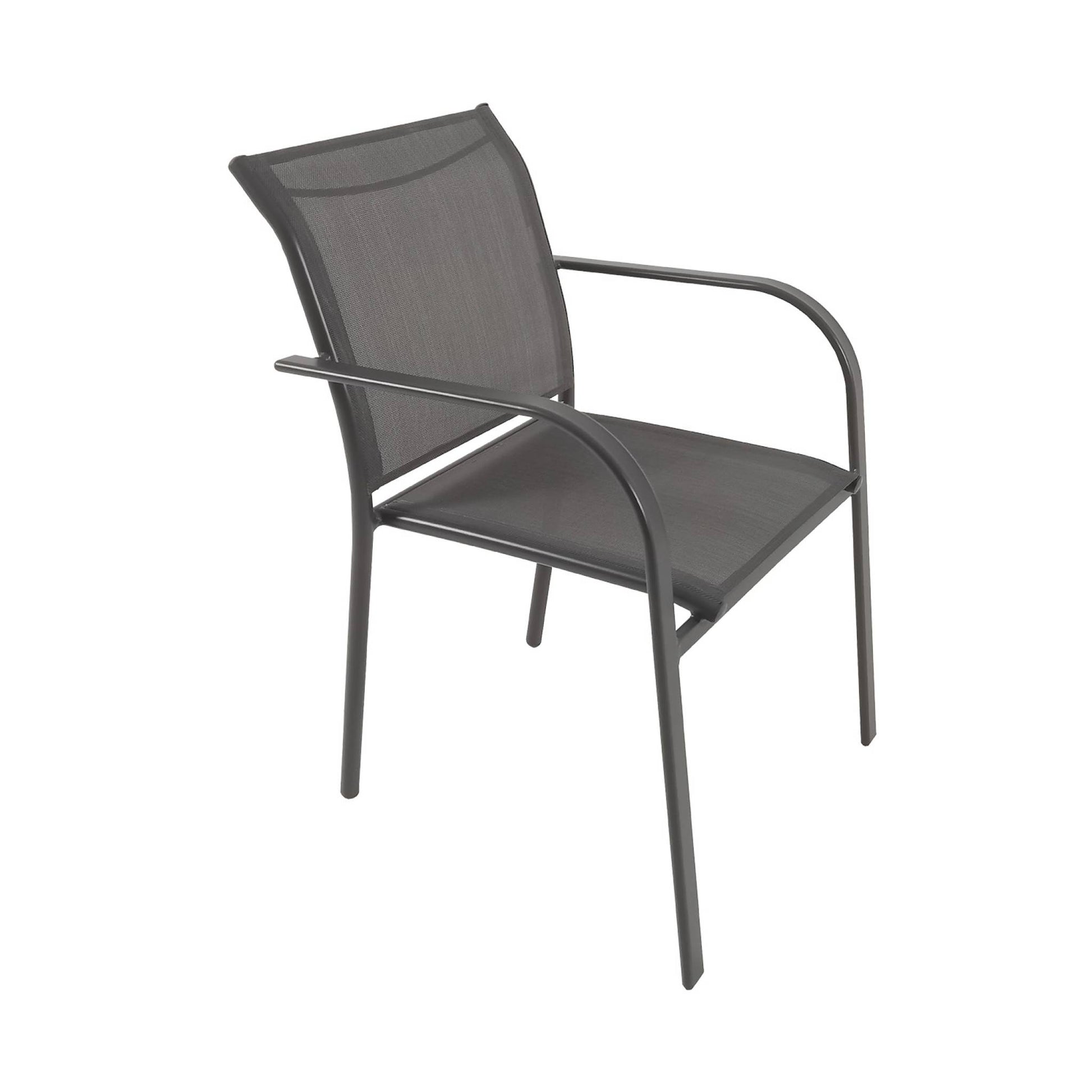 Tavolo da giardino estensibile in alluminio + 10 sedute, antracite