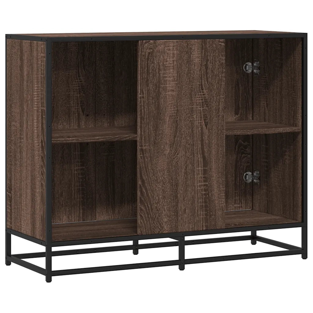 Credenza-Buffet-Armadio da cucina Rovere Marrone 94x35x76 cm in Legno Multistrato