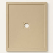 Piatto doccia cemento effetto pietra 80 x 100 cm spessore 4,8 cm antiscivolo *** colore- beige, confezione 1