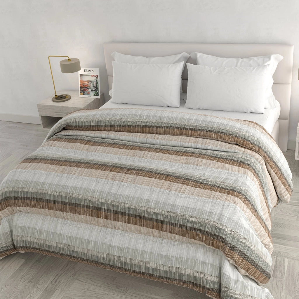 Trapunta Invernale Infinity Matrimoniale 260x260 cm in Poliestere Earth