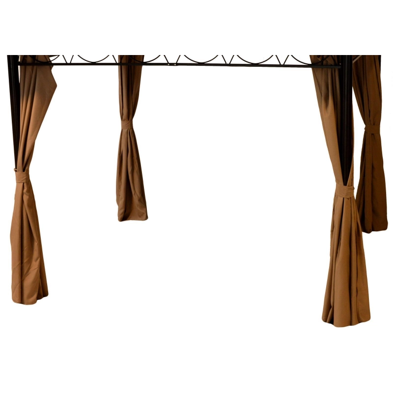 Gazebo ricambio tenda laterale 3x4m 740286 senza zanzariera
