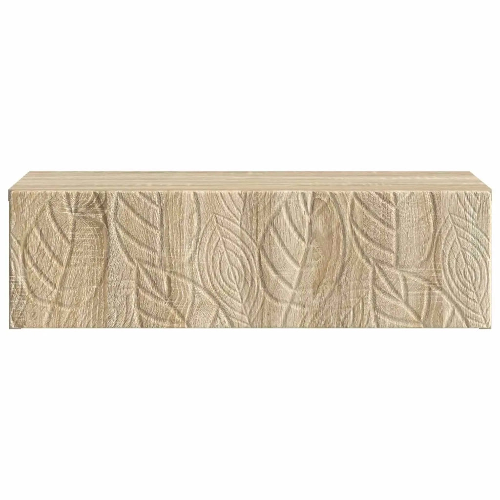 Tavolino da Parete Laterale Rovere Sonoma 59 x 34,5 x 17 cm
