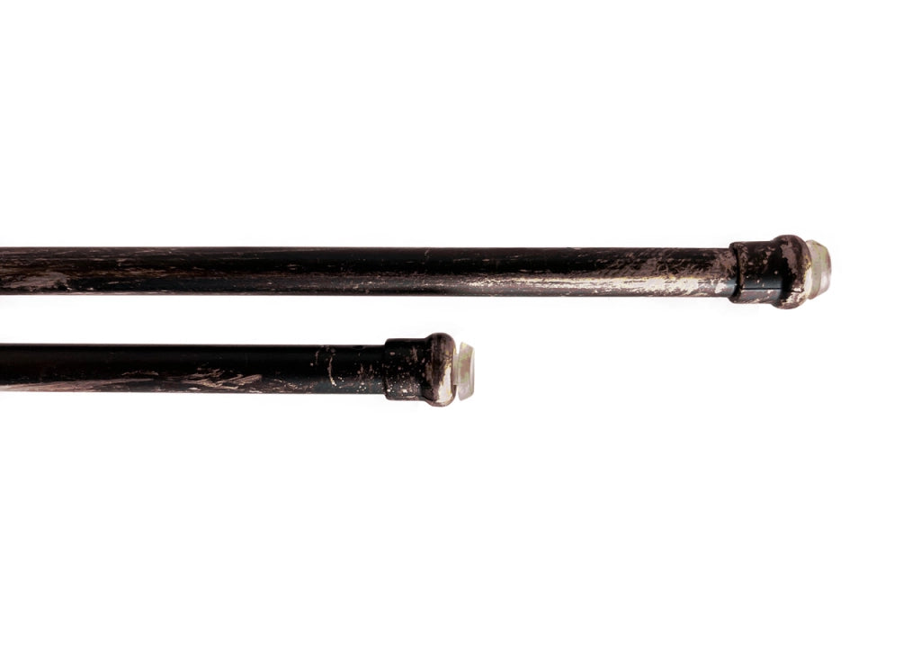 Bacchette Tende A Pressione Bastone Tenda Estensibile Astina Con Molla - 40-60 - Nero-Rame