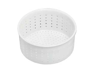 FORMA PER FORMAGGIO CACIOTTA- - gr.1000 - ø sup. cm.14,5 - ø inf. cm.12,8x7,3h. - 10 pezzi