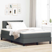 Letto a molle con testiera Grigio scuro 120 x 200 cm Tessuto 3338756